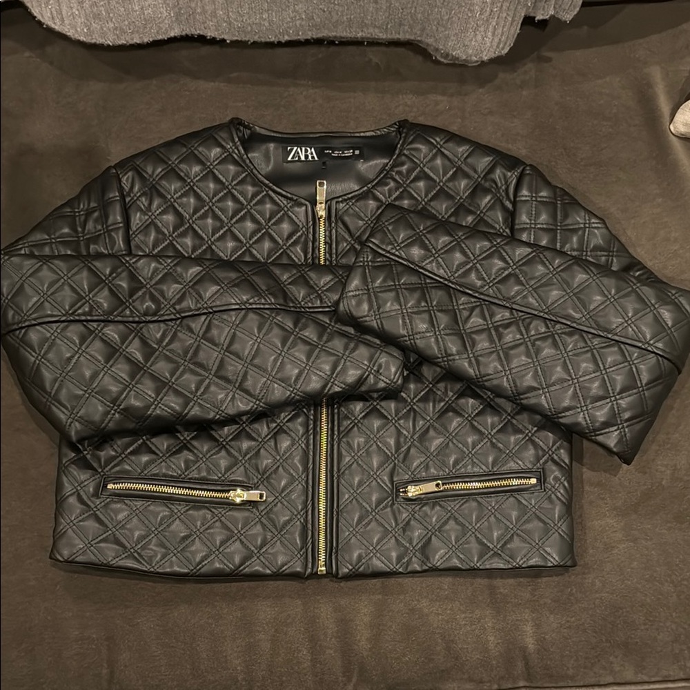 Zara Black Quilted Jacket